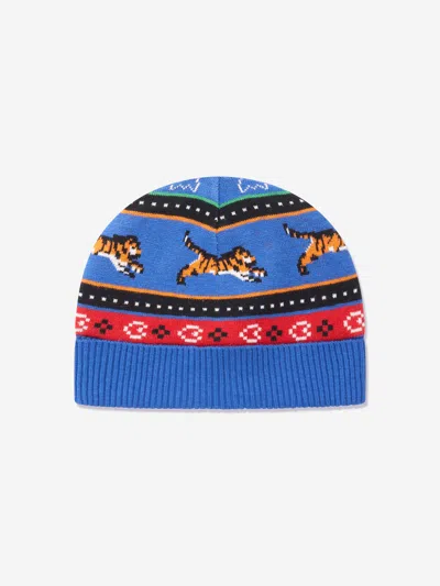 Kenzo Boys Jungle Game Cap In Blue