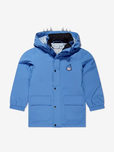 Roarsome Reef The Shark Detachable-hood Coat In Blue