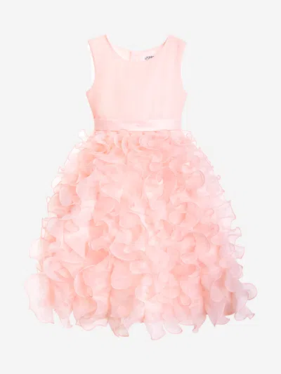 Shop Iame Girls Ruffle Dress In Pink