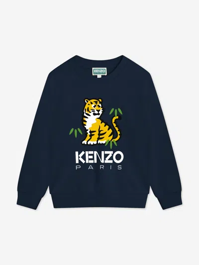 Shop Kenzo Boys Kotora Sweatshirt In Blue