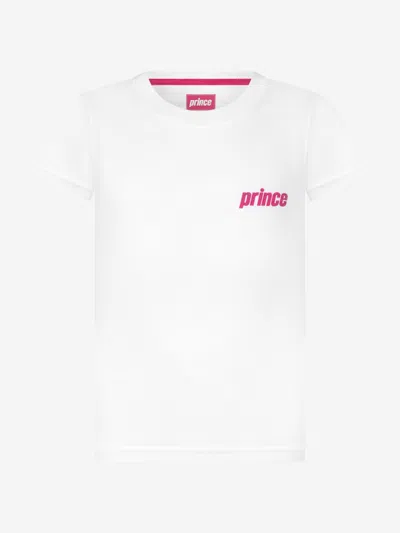 Shop Prince Girls Mark Short Sleeve T-shirt 8 - 10 Yrs White