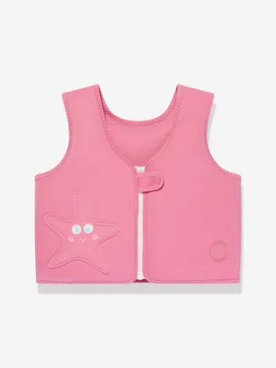 Shop Sunnylife Girls Ocean Treasure Swim Vest In Pink
