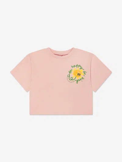 Shop Stella Mccartney Girls Bee Print T-shirt In Pink