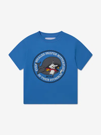 Shop Myar Boys Cotton Whale Print T-shirt 4 Yrs Blue