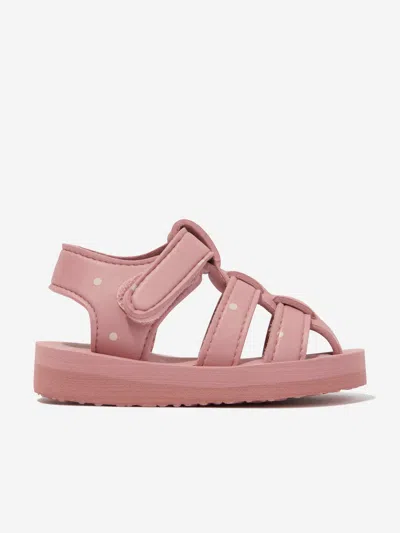 Shop Konges Slojd Girls Sable Sandals In Pink