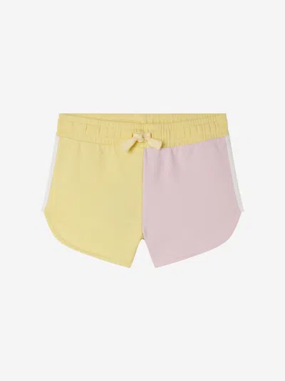 Shop Stella Mccartney Girls Colourblock Shorts In Multicoloured