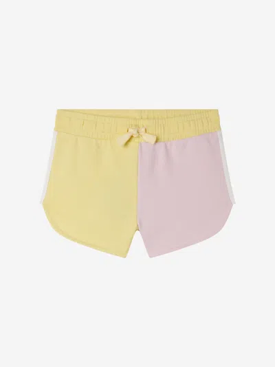 Stella Mccartney Two-tone Cotton Shorts In Multicoloured