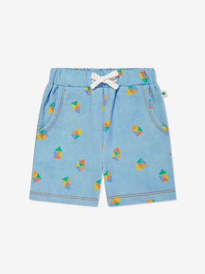 Shop The Bonnie Mob Boys Mavericks Beach Denim Shorts In Blue