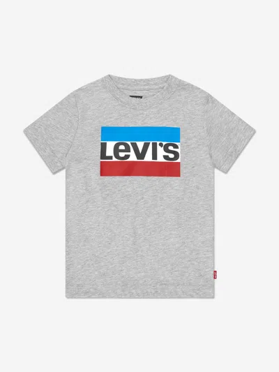 Shop Levi's Wear Boys Cotton Short Sleeve Sportswear Logo T-shirt 5 Yrs Grey