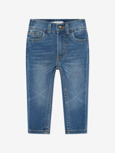 Shop Levi's Wear Baby Boys Skinny Knit Pull On Jeans In Blue