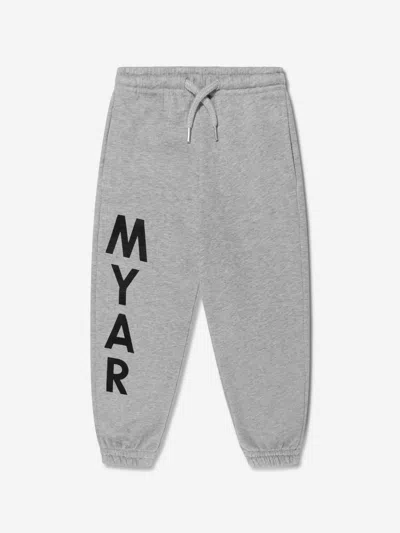 Myar Logo-print Cotton Track Pants In Grey