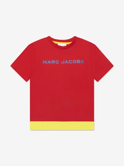 Shop Marc Jacobs Boys Logo T-shirt In Red