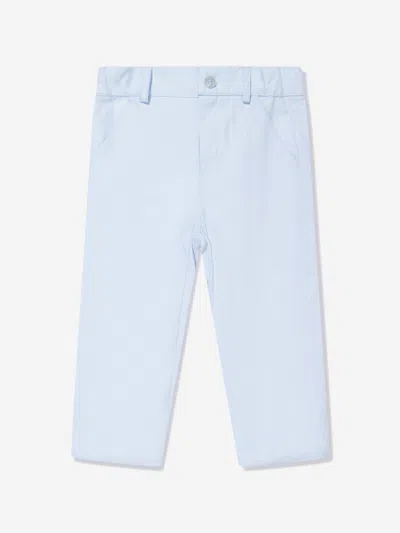 Shop Patachou Boys Cotton Trousers In Blue