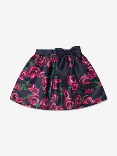 Shop Mama Luma Girls Rose Print Skirt 13 - 14 Yrs Blue