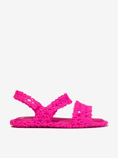 Shop Mini Melissa Girls Isabela Capeto Panc Jelly Sandals Eu 21 Uk 4.5 Pink