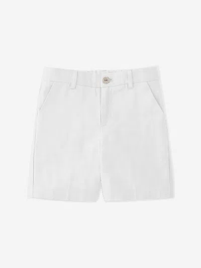 Shop Paz Rodriguez Boys Woven Shorts In White