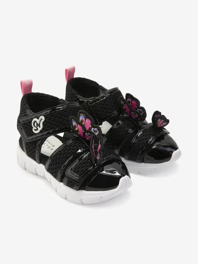 Shop Sophia Webster Girls Sandals Eu 31 Uk 12.5 Black