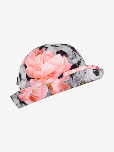 Shop Molo Girls Blossom Print Nadia Hat 1 - 2 Yrs Pink