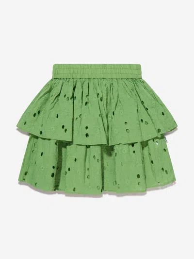 Shop Molo Girls Brigitte Skirt In Green