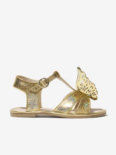 Shop Sophia Webster Girls Celeste Sandals In Gold