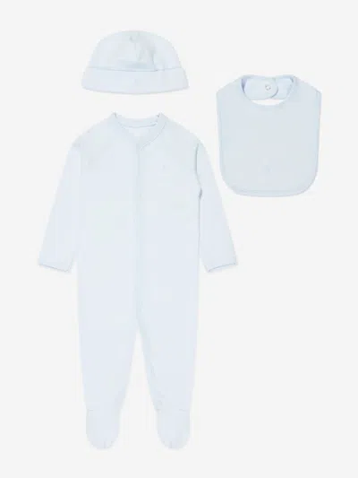 Shop Ralph Lauren Baby Boys Gift Set In Blue