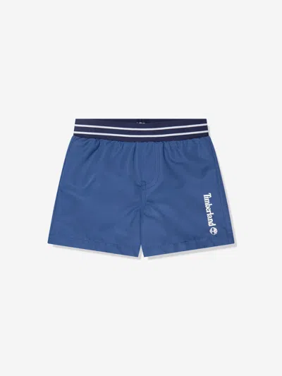 Shop Timberland Baby Boys Swim Shorts In Blue