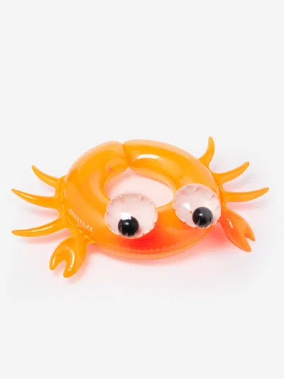 Shop Sunnylife Kids Sonny The Sea Creature Kiddy Pool Ring In Orange