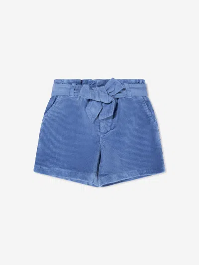 Shop Ralph Lauren Girls Flared Shorts Size Us 12 - Uk 10 Yrs In Blue