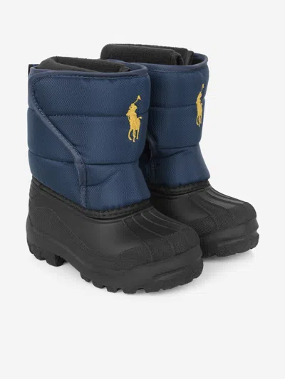 Shop Ralph Lauren Hamilten Snow Boots Eu 39 Us 6 Uk 5.5 Blue