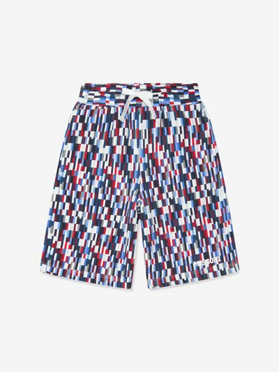 Shop Missoni Boys Pixel Jersey Shorts In Multicoloured