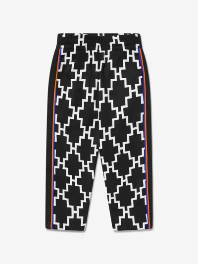 Shop Marcelo Burlon County Of Milan Boys Cross Piping Track Pants 8 Yrs Black