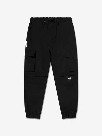 Shop Msgm Boys Cargo Pants In Black