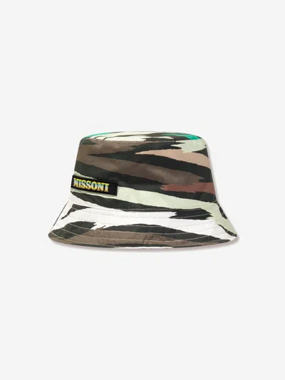Shop Missoni Boys Bucket Hat In Multicoloured