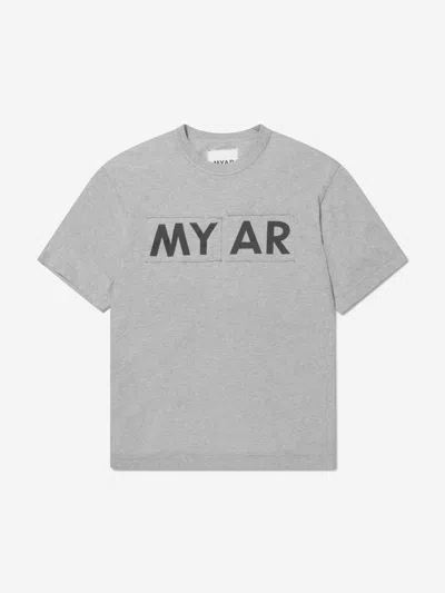 Shop Myar Boys Cotton Logo T-shirt 4 Yrs Grey