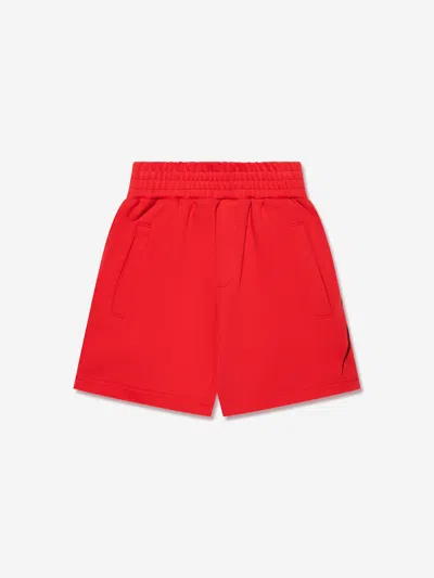 Shop Neil Barrett Boys Thunderbolt Shorts In Red