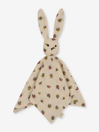 Shop Konges Slojd Baby Girls Peony Sleepy Rabbit Comforter In Multicoloured