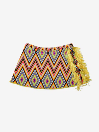Shop Paté De Sable Girls Beach Skirt 4 Yrs Multicoloured