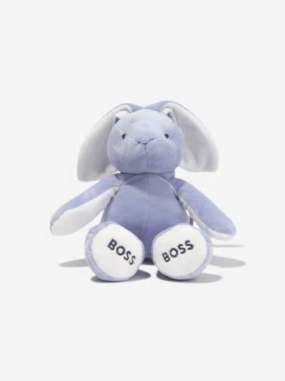 Shop Hugo Boss Baby Boys Bunny Soft Toy In Blue
