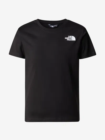Shop The North Face Boys Redbox T-shirt With Back Box Graphic In Black