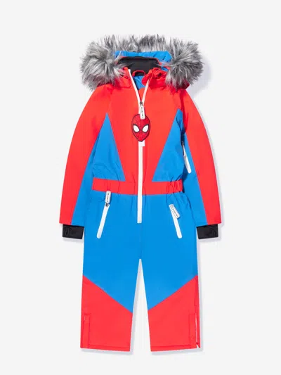 Shop Roarsome Boys Spiderman Ski Suit In Red