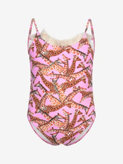 Shop Selini Action Girls Giraffe Swimsuit 14 Yrs Pink