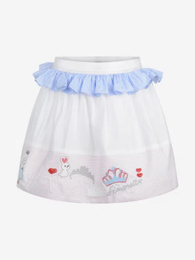 Shop Simonetta Cotton Princess Skirt 3 Yrs White