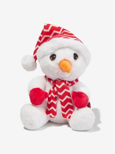 Shop Keel Toys Kidseco Snowman With Hat & Scarf In Multicoloured