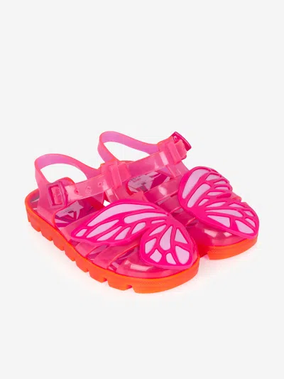 Shop Sophia Webster Girls Pvc Butterfly Jelly Sandals Eu 20 Uk 4 Pink