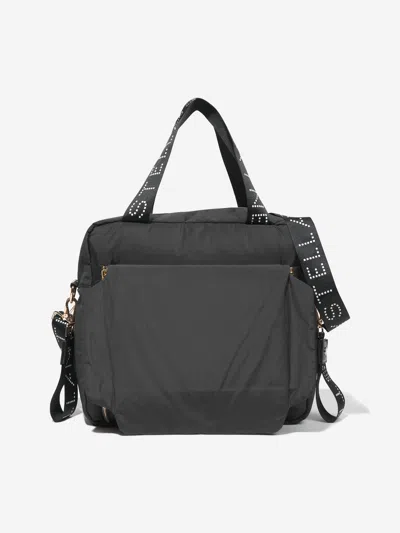 Shop Stella Mccartney Baby Branded Changing Bag In Black