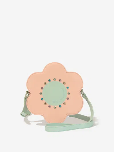 Shop Stella Mccartney Girls Flower Shoulder Bag In Pink