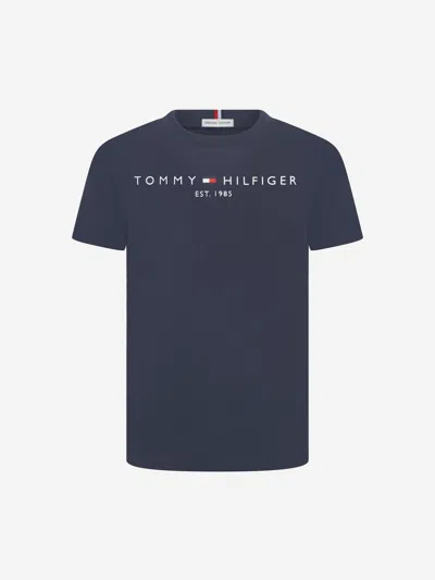 Shop Tommy Hilfiger Kids Essential Short Sleeve T-shirt 2 Yrs Blue