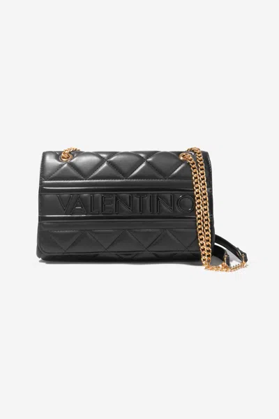 Shop Valentino Girls Ada Quilted Shoulder Bag (w:26.5cm) One Size Black