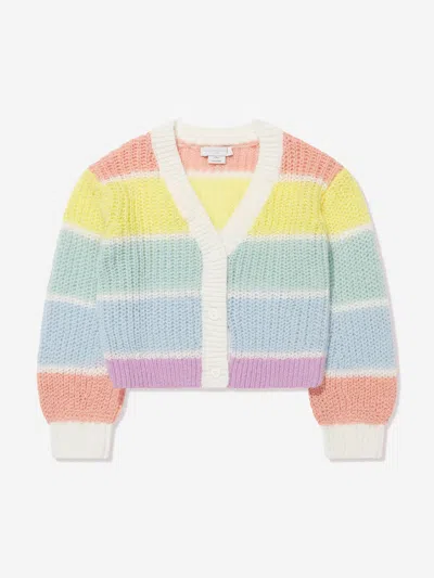 Shop Stella Mccartney Girls Knitted Cardigan In Multicoloured