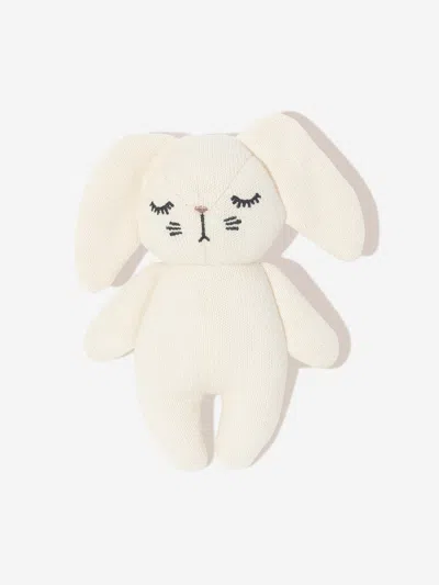 Shop Konges Slojd Baby Mini Rabbit Soft Toy In White